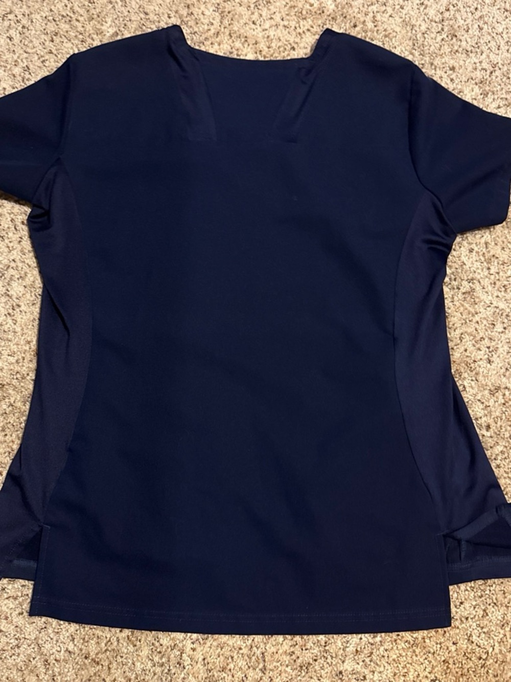 Spirit Navy Blue V-Neck Scrub Top - Picture 3 of 5